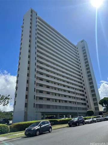 a car parked in front of a building