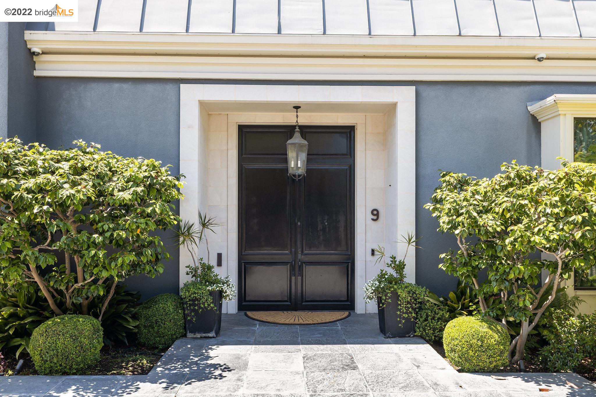 a front view of a house