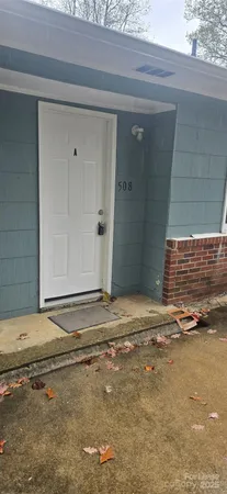 a view of a door of a house