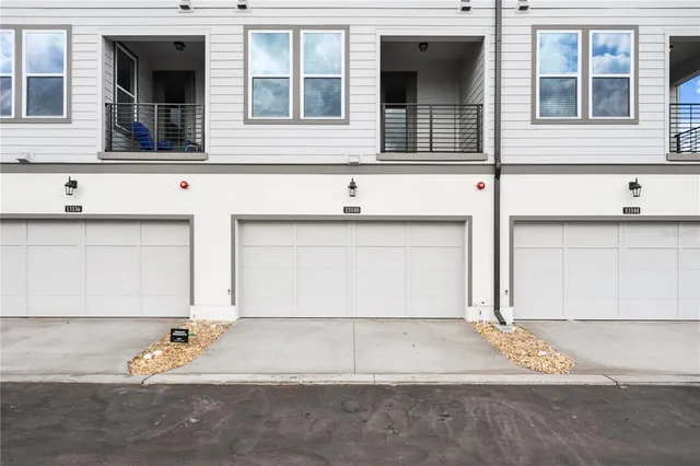 a view of a house with swimming pool