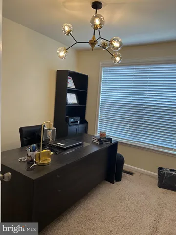 a view of workspace with a window