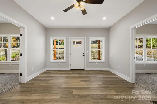a view of livingroom with hardwood floor and window