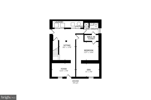 a picture of a bench in front of a building