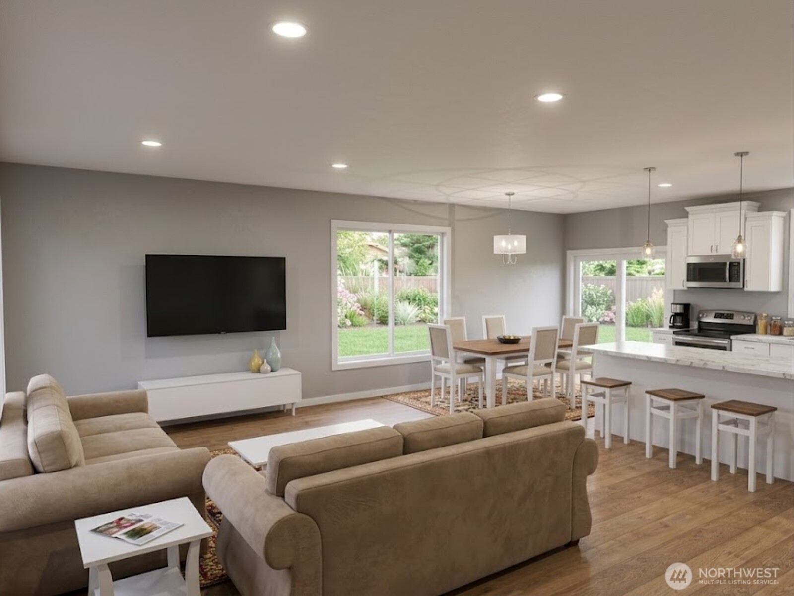 1 Endor Heights Vader, WA 98593 - Photo 2 of 16 a living room with furniture and a flat screen tv
