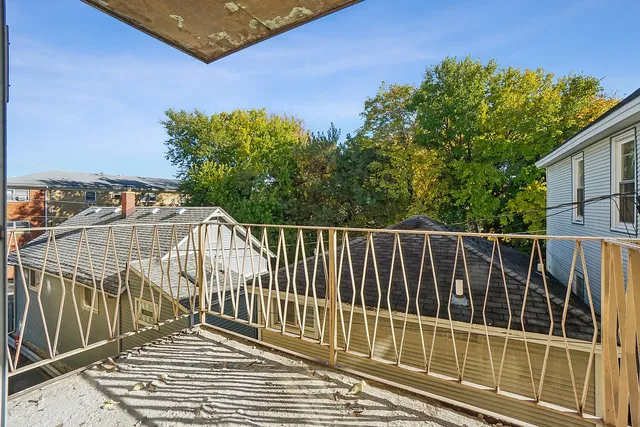 a view of a balcony