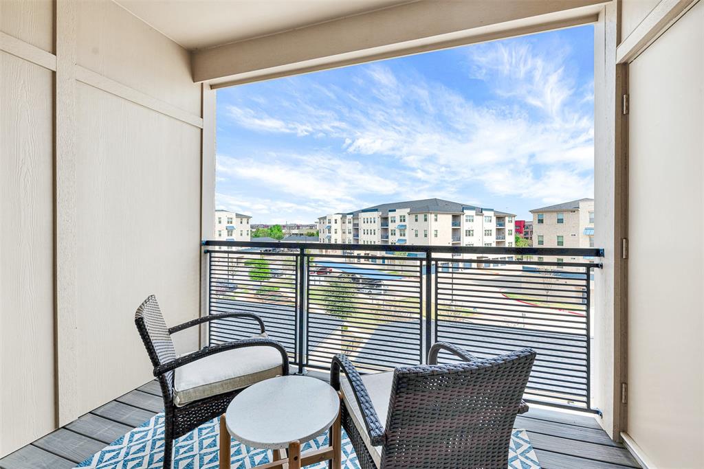651 Watters Road, Unit 7406 Allen, TX 75013 - Photo 8 of 36 Private balcony that overlooks the garden area