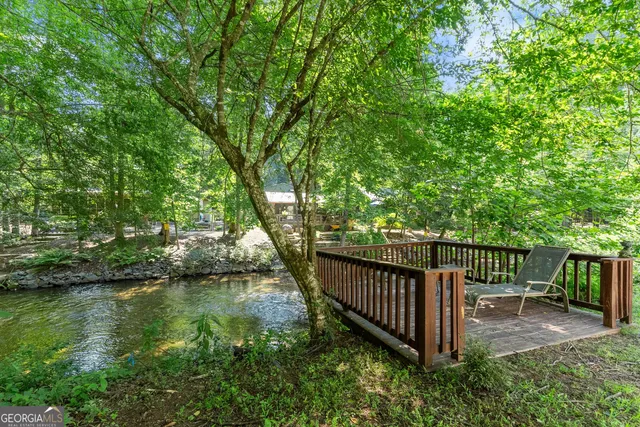 a view of a lush green field