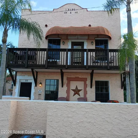 a front view of a building with entryway