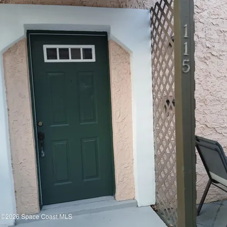 a door view with a outdoor space
