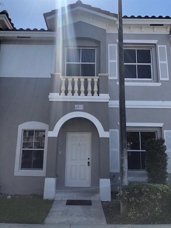 a front view of a house