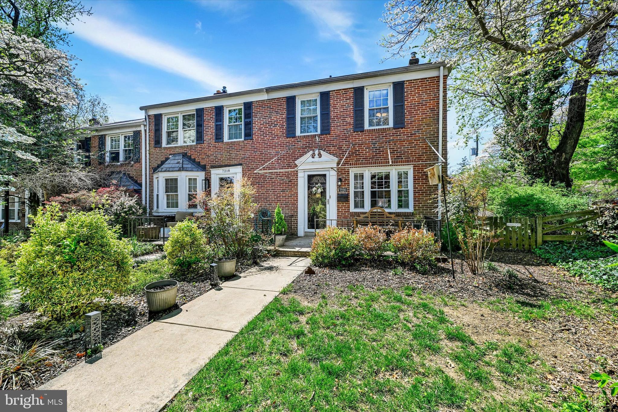 7220 Lanark Road Baltimore, MD 21212 - Photo 28 of 28 a front view of a house with garden and porch