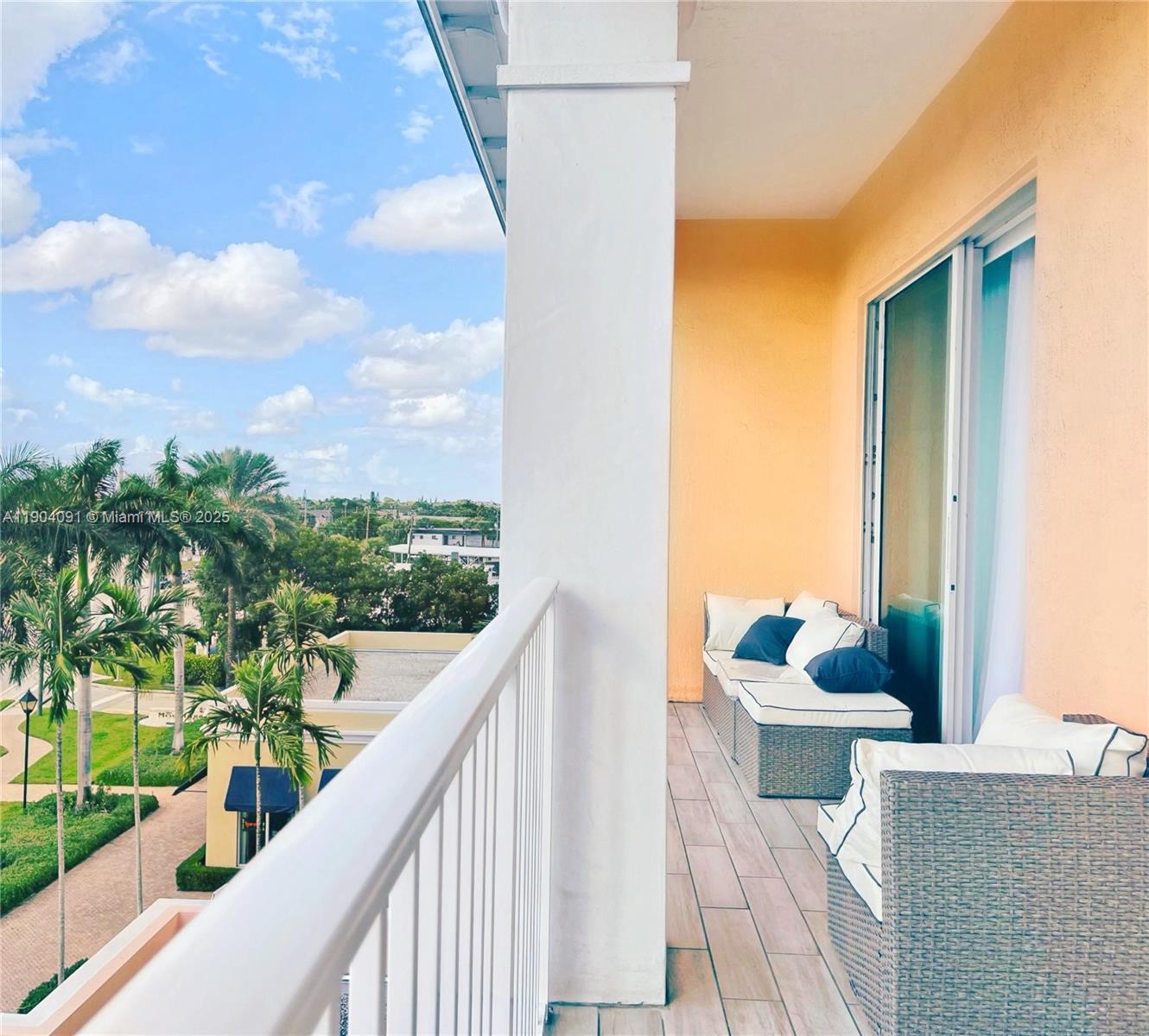 802 West Windward Way, Unit 411 Lantana, FL 33462 - Photo 24 of 42 a view of balcony with furniture