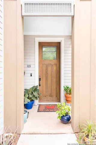 a front view of a house