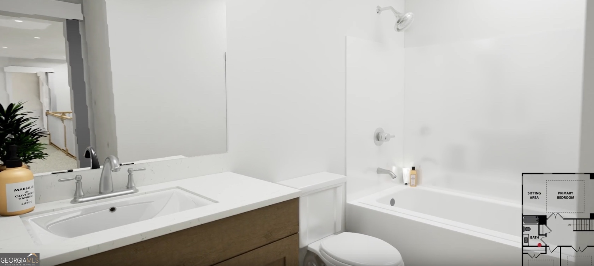 1237 Trombone Way, Unit 11 McDonough, GA 30252 - Photo 14 of 23 a bathroom with a sink and a bathtub