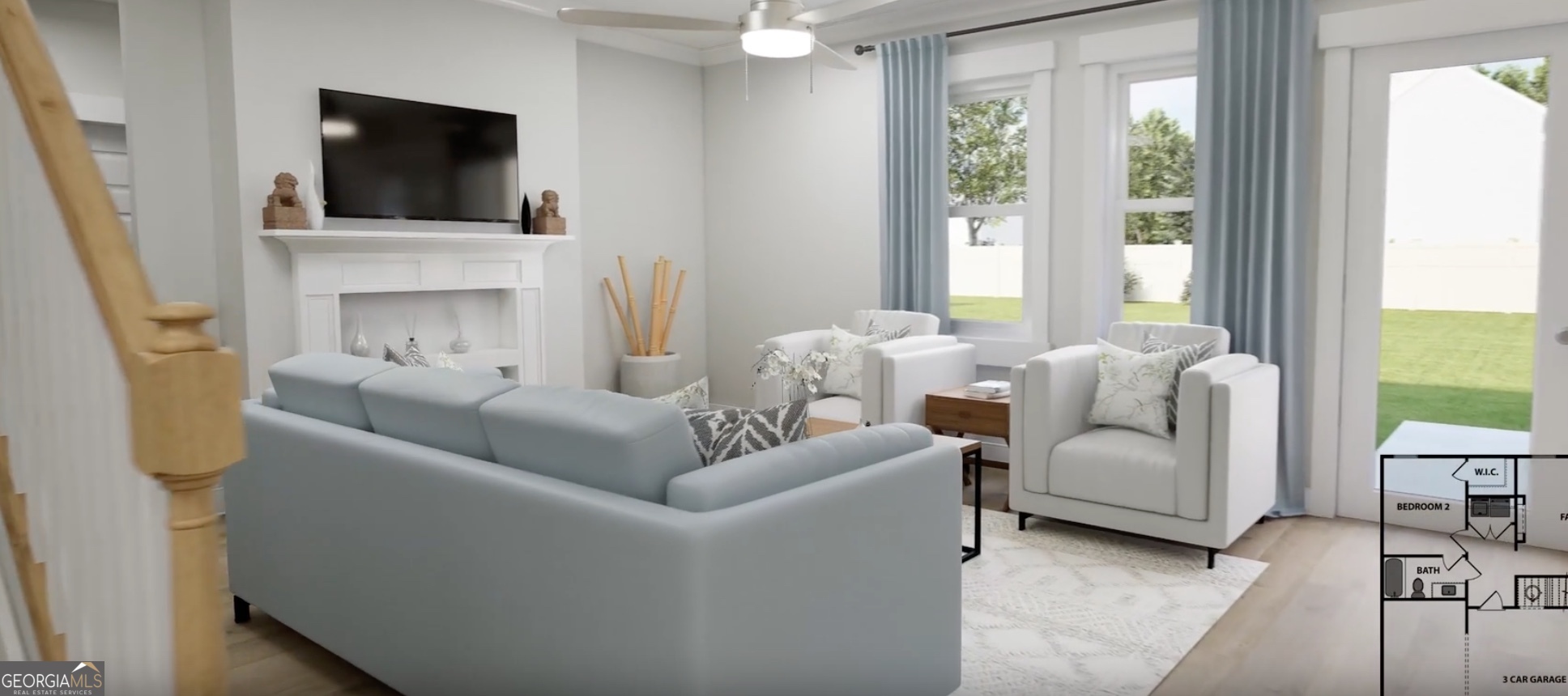 1237 Trombone Way, Unit 11 McDonough, GA 30252 - Photo 8 of 23 a living room with furniture and a flat screen tv