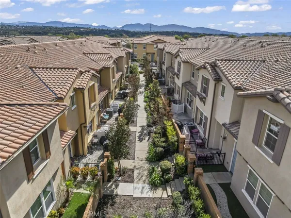a view of a city from a terrace