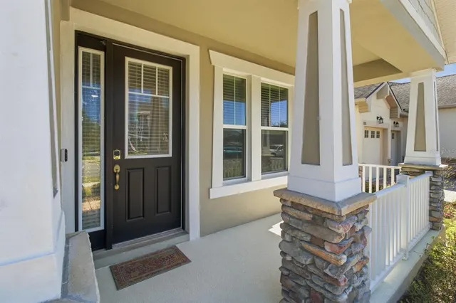 a view of front door of house