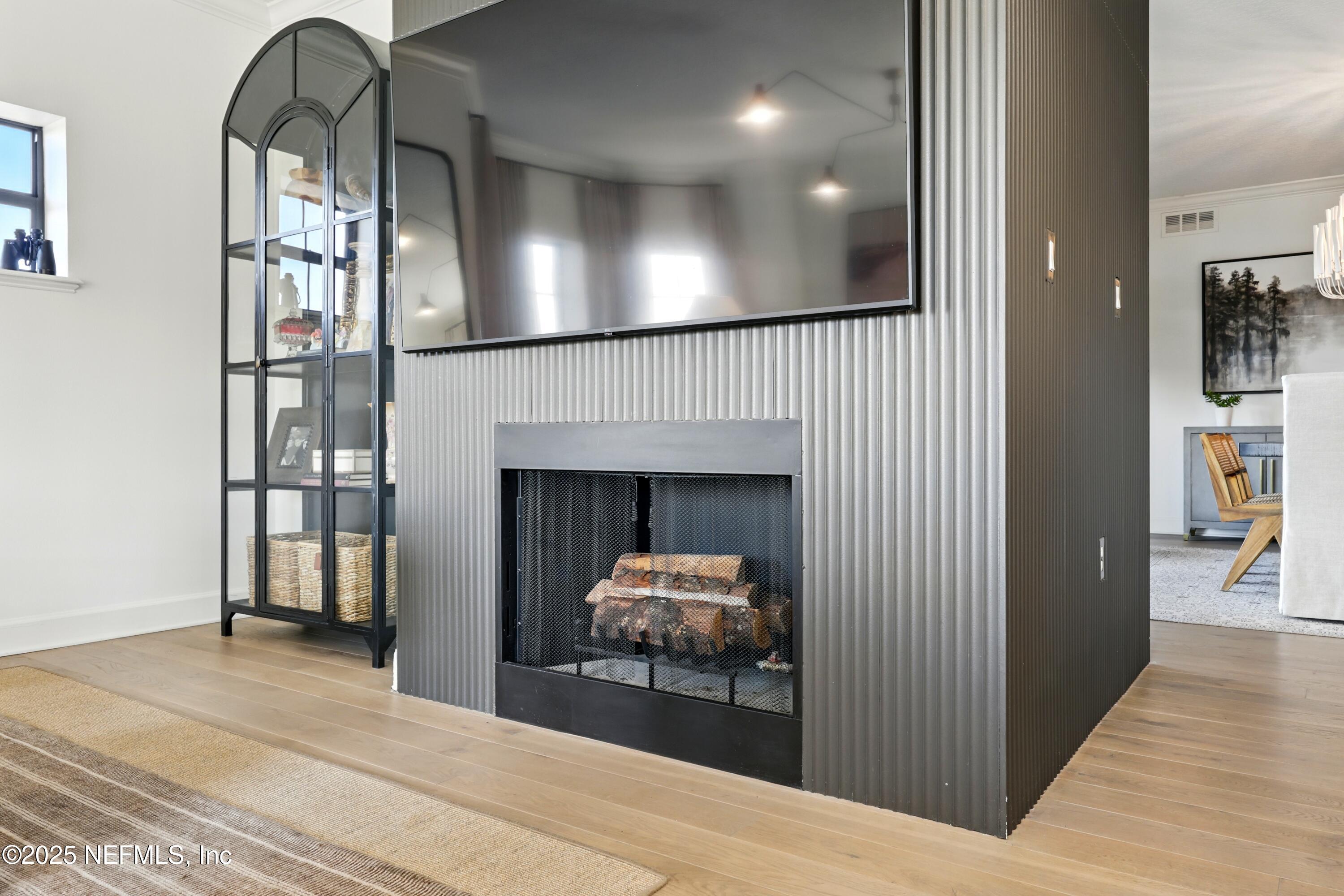 3958 Baymeadows Road, Unit 1602 Jacksonville, FL 32217 - Photo 27 of 89 Gas Fireplace with fluting Wall Paneling