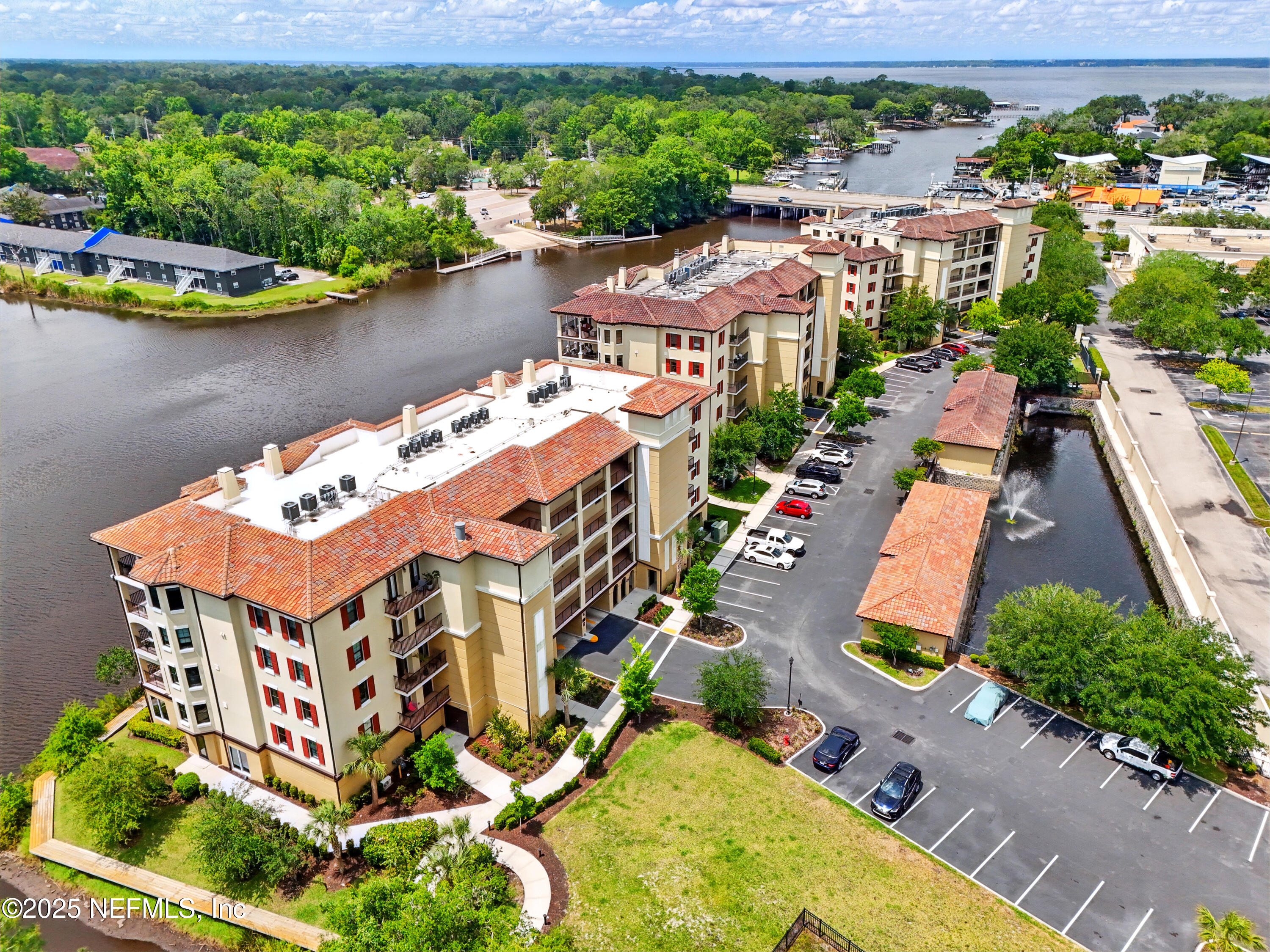 3958 Baymeadows Road, Unit 1602 Jacksonville, FL 32217 - Photo 69 of 89 an aerial view of residential house with outdoor space and swimming pool