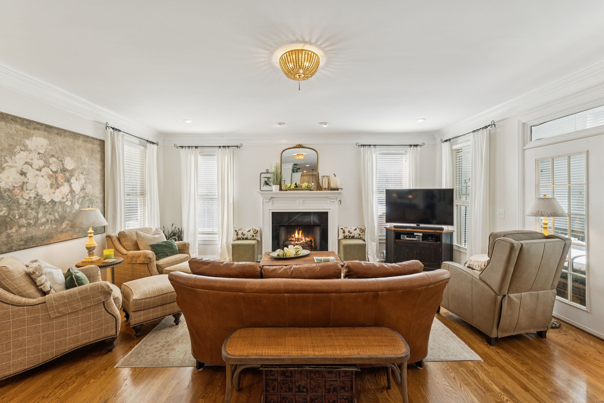 1909 Dr Robinson Rd Spring Hill Thompson's Station, TN 37179 - Photo 25 of 72 a living room with furniture a fireplace and a window