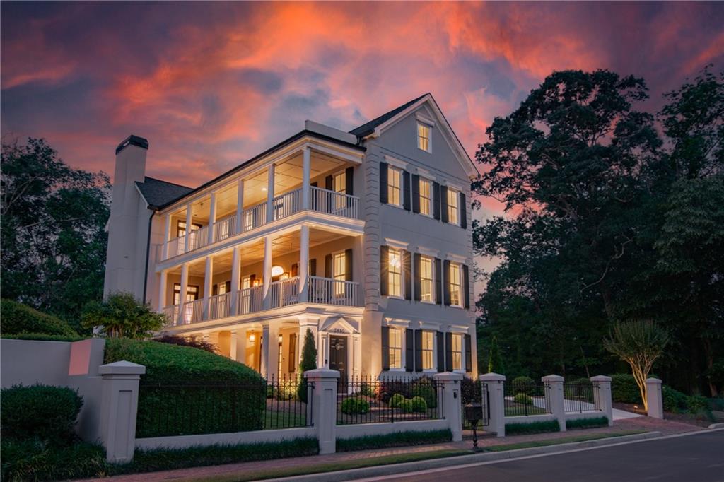 a front view of a building