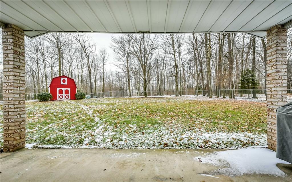1254 Cornplanter Road Cabot, PA 16023 - Photo 22 of 23 Back yard view from covered patio