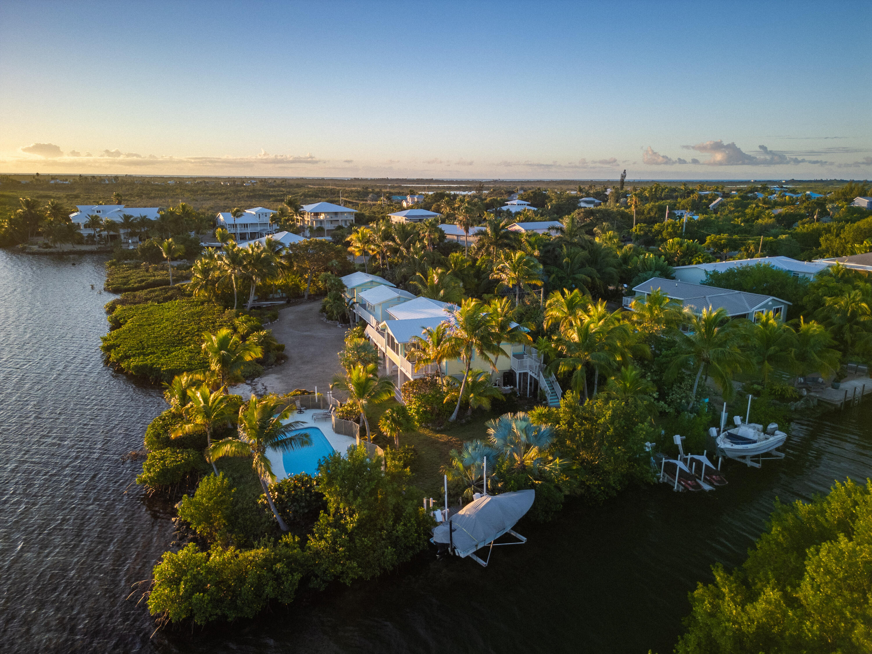 17385 Keystone Road Sugarloaf, FL 33042 - Photo 19 of 74 an aerial view of a city with lots of residential buildings ocean and mountain view in back