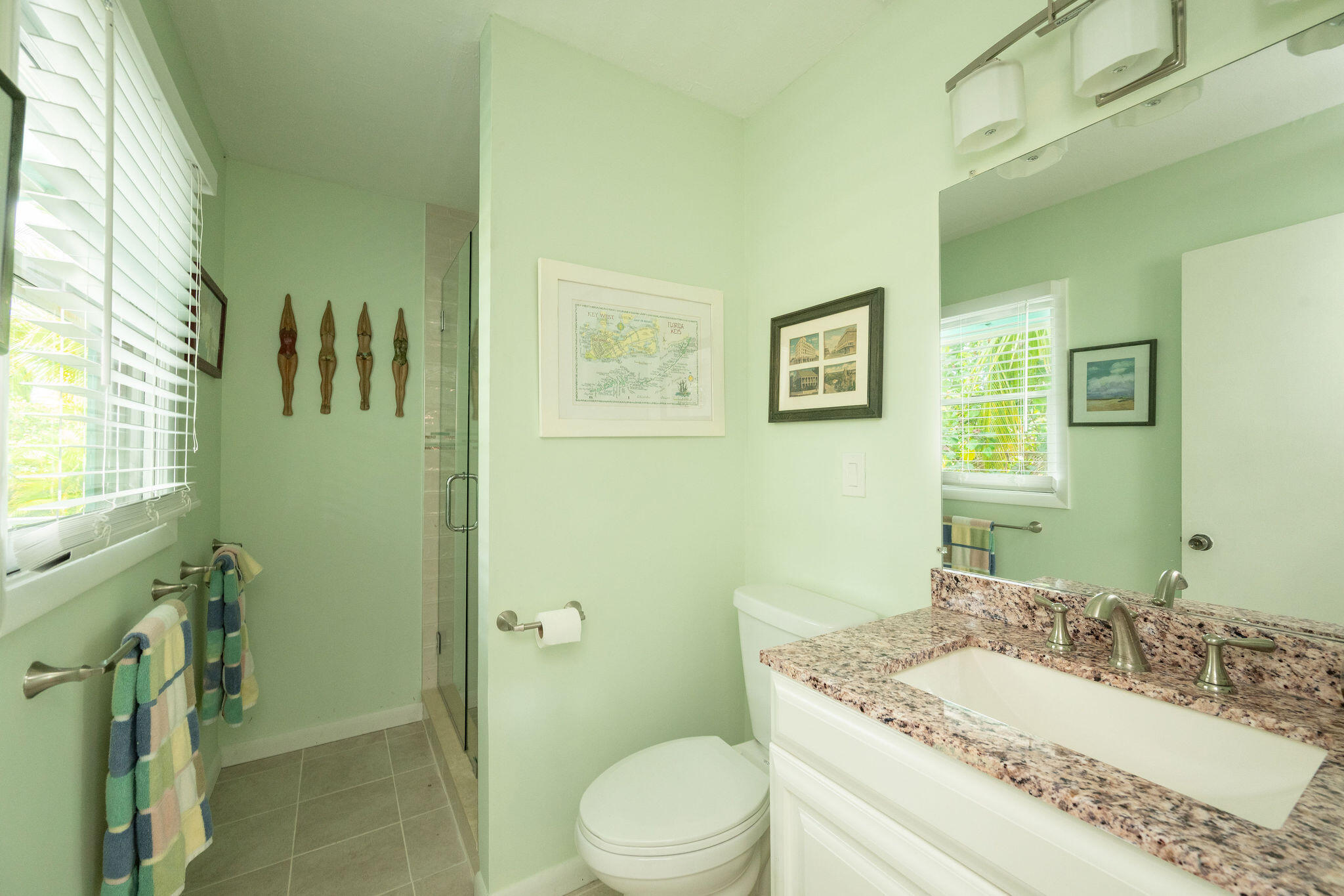 17385 Keystone Road Sugarloaf, FL 33042 - Photo 44 of 74 a bathroom with a granite countertop sink toilet and shower