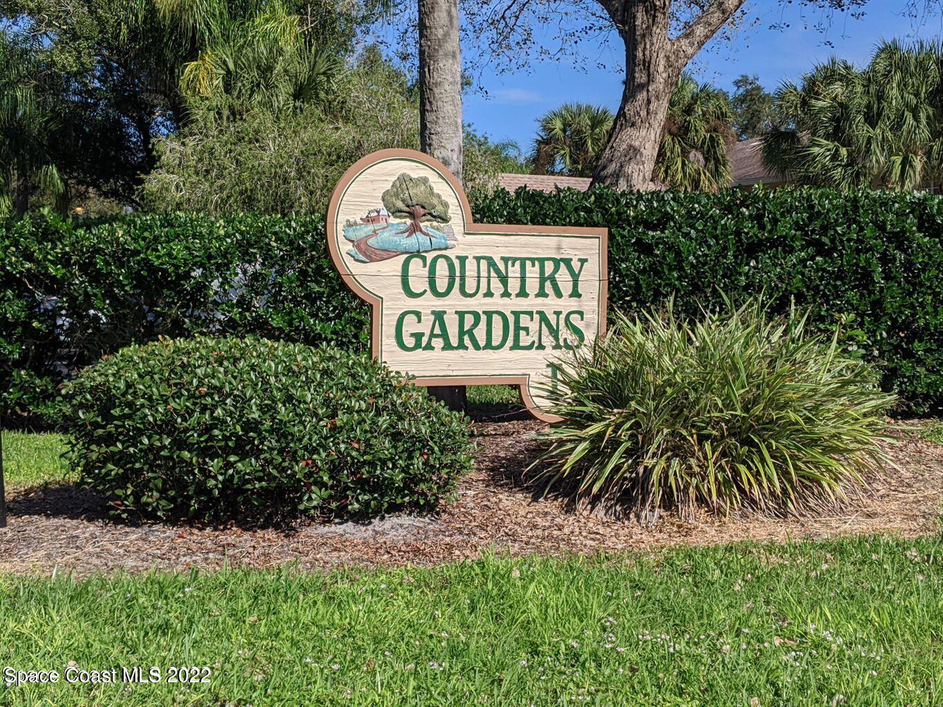 Country Gardens Sign