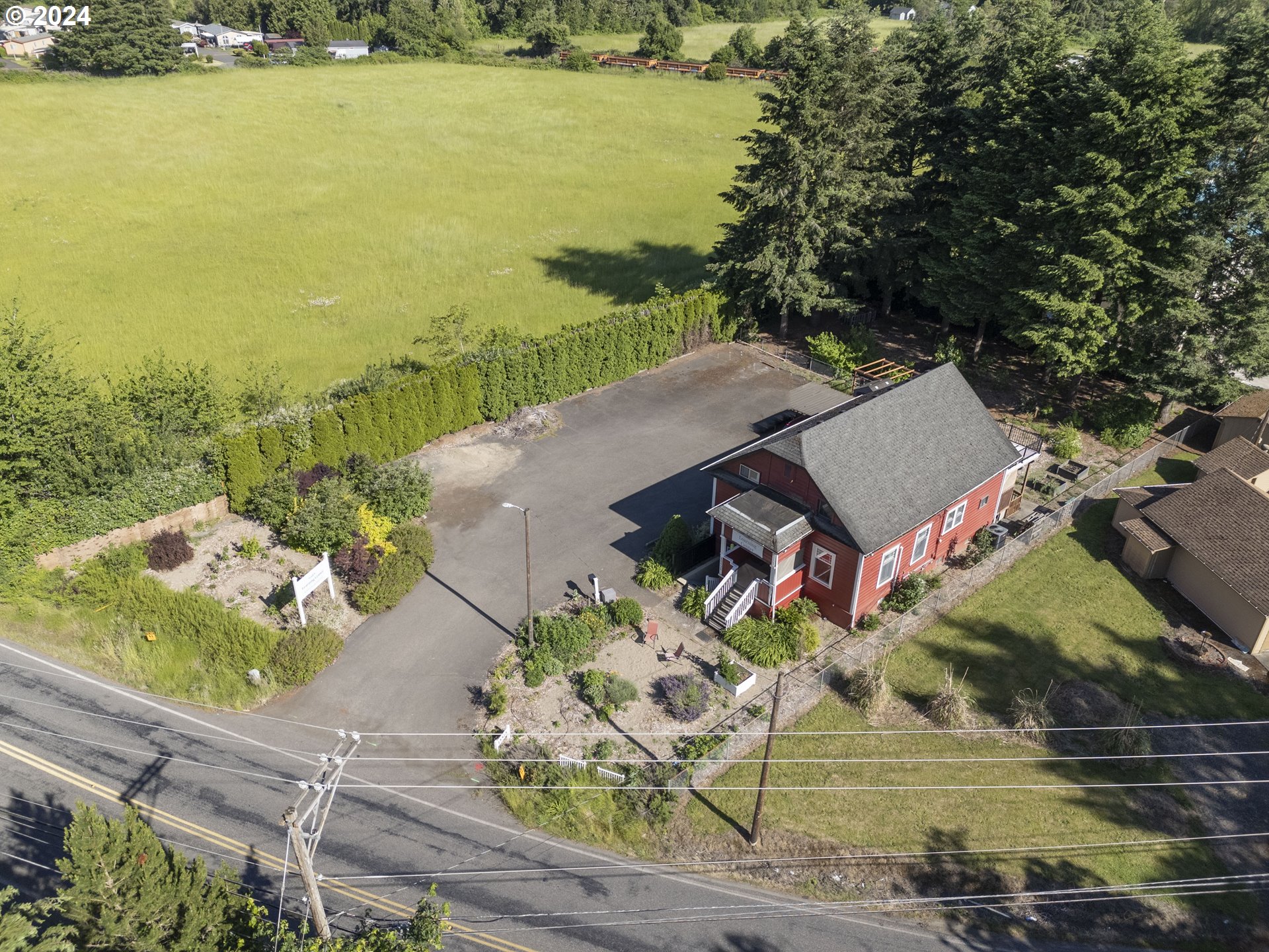 15525 Northeast Caples Road Brush Prairie, WA 98606 - Photo 38 of 40 an aerial view of a house with a ocean view