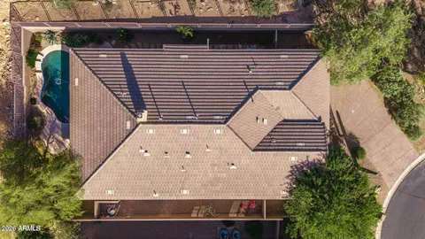 an aerial view of a city