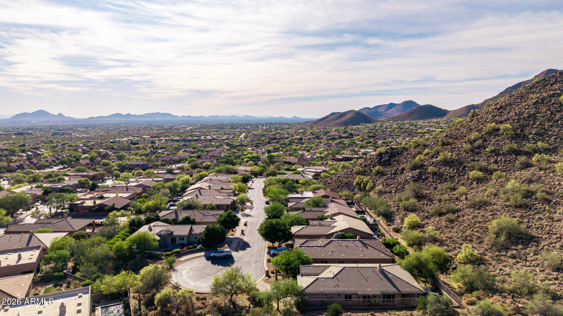14146 East Coyote Road Scottsdale, AZ 85259 - Photo 40 of 40 an aerial view of residential houses with outdoor space