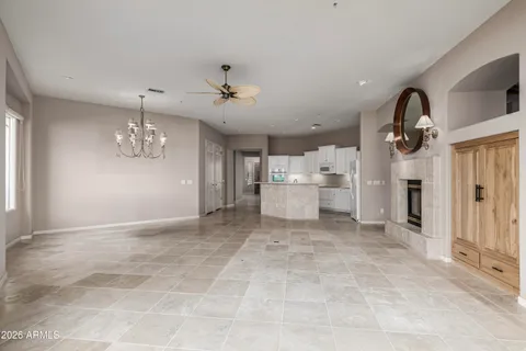 a view of a kitchen with a sink and cabinet