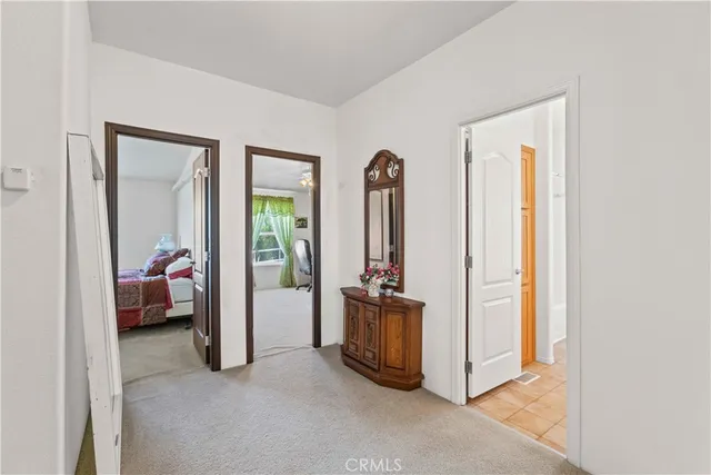 a view of room with furniture and closet
