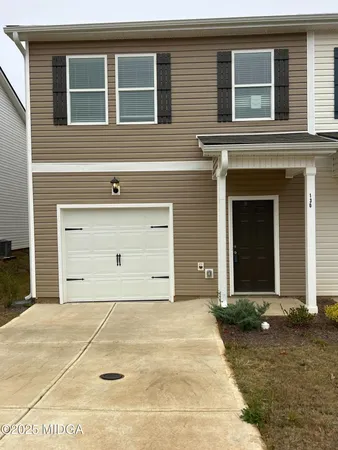 a front view of a house