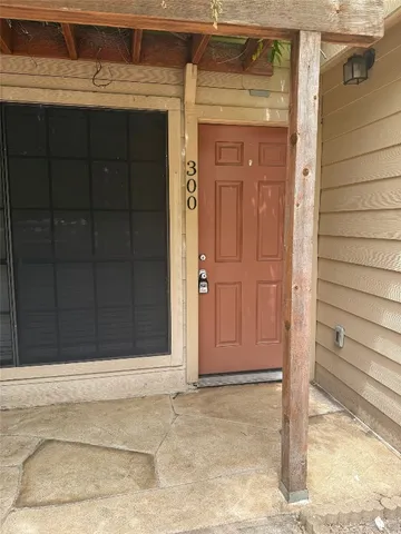 a view of front door