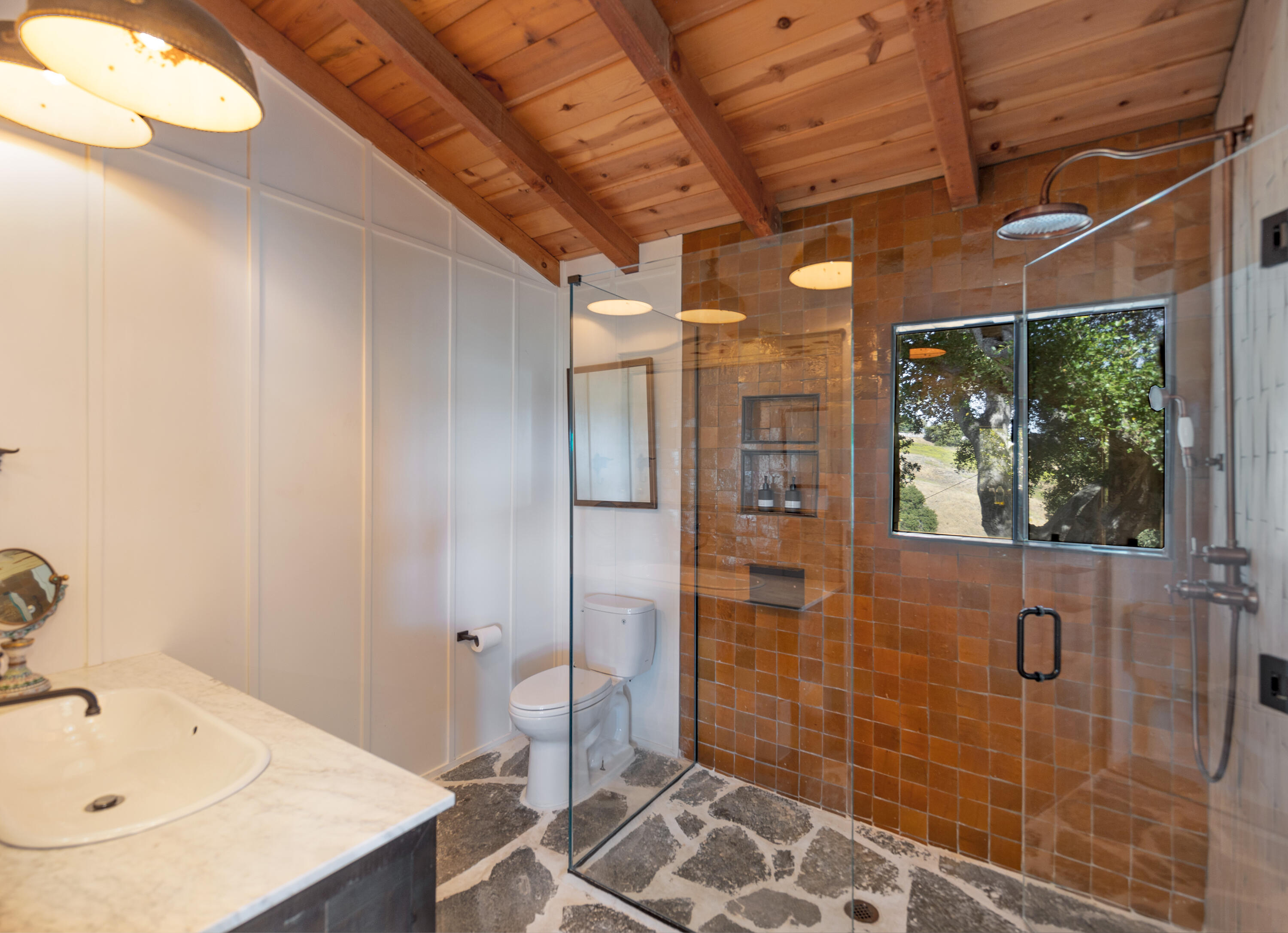 4001 Long Valley Road Santa Ynez, CA 93460 - Photo 21 of 43 a bathroom with a sink and shower
