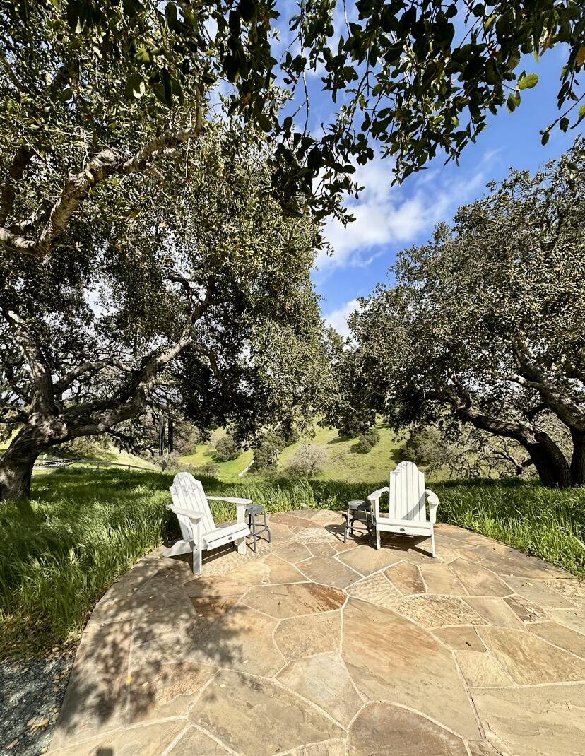 4001 Long Valley Road Santa Ynez, CA 93460 - Photo 25 of 43 a view of a swimming pool with lawn chairs and plants