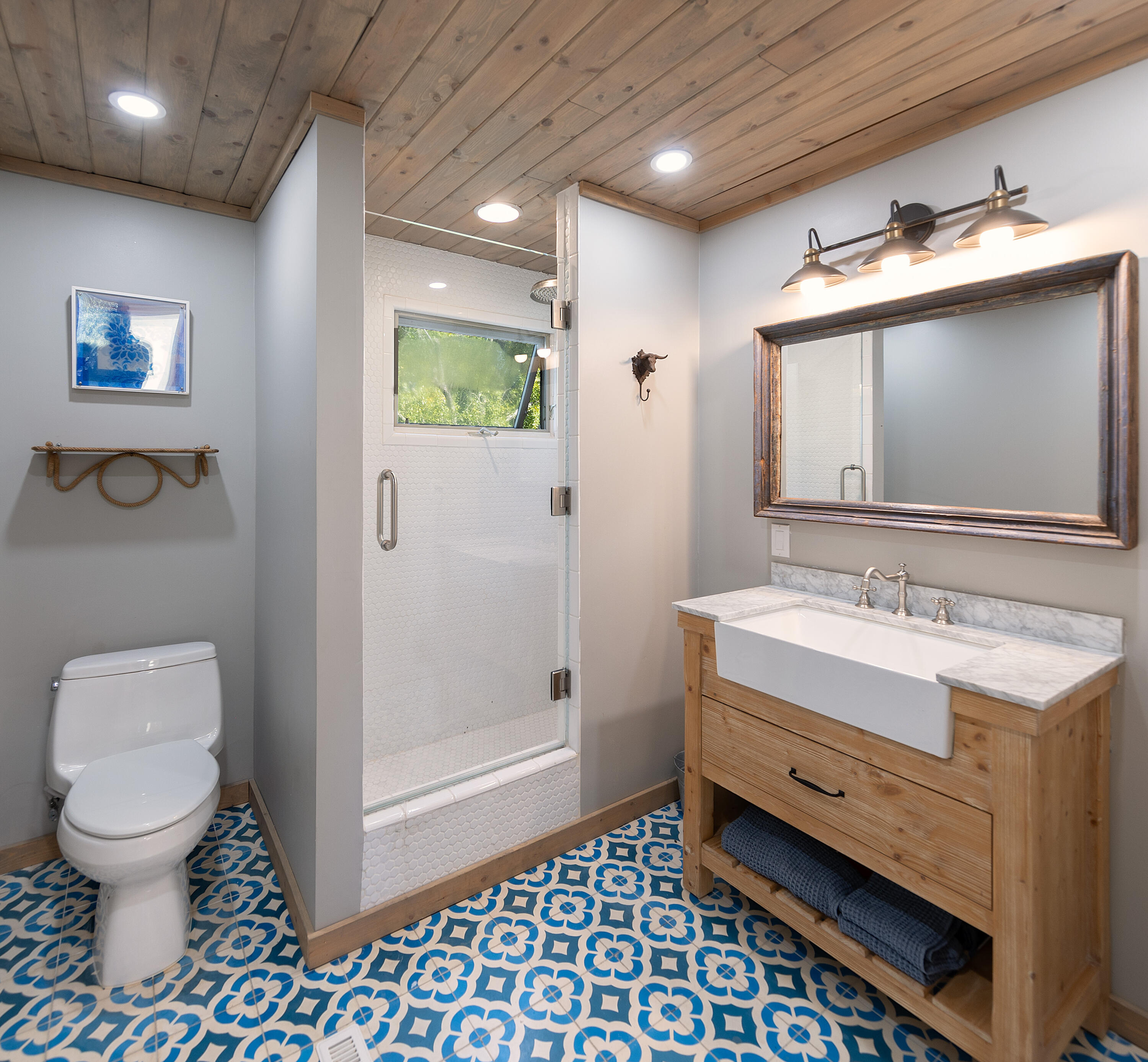 4001 Long Valley Road Santa Ynez, CA 93460 - Photo 33 of 43 a bathroom with a sink and a mirror