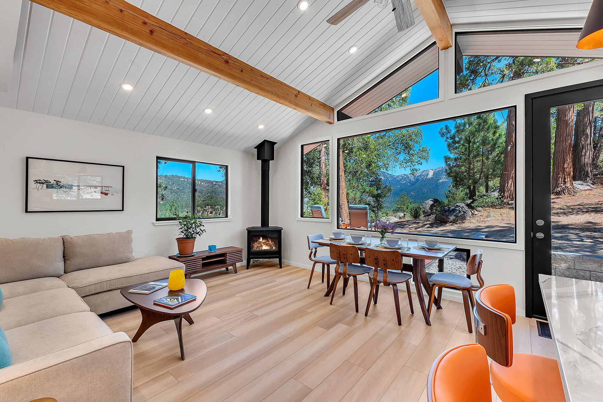 52600 Double View Drive Idyllwild, CA 92549 - Photo 19 of 75 a living room with furniture a table and a large window