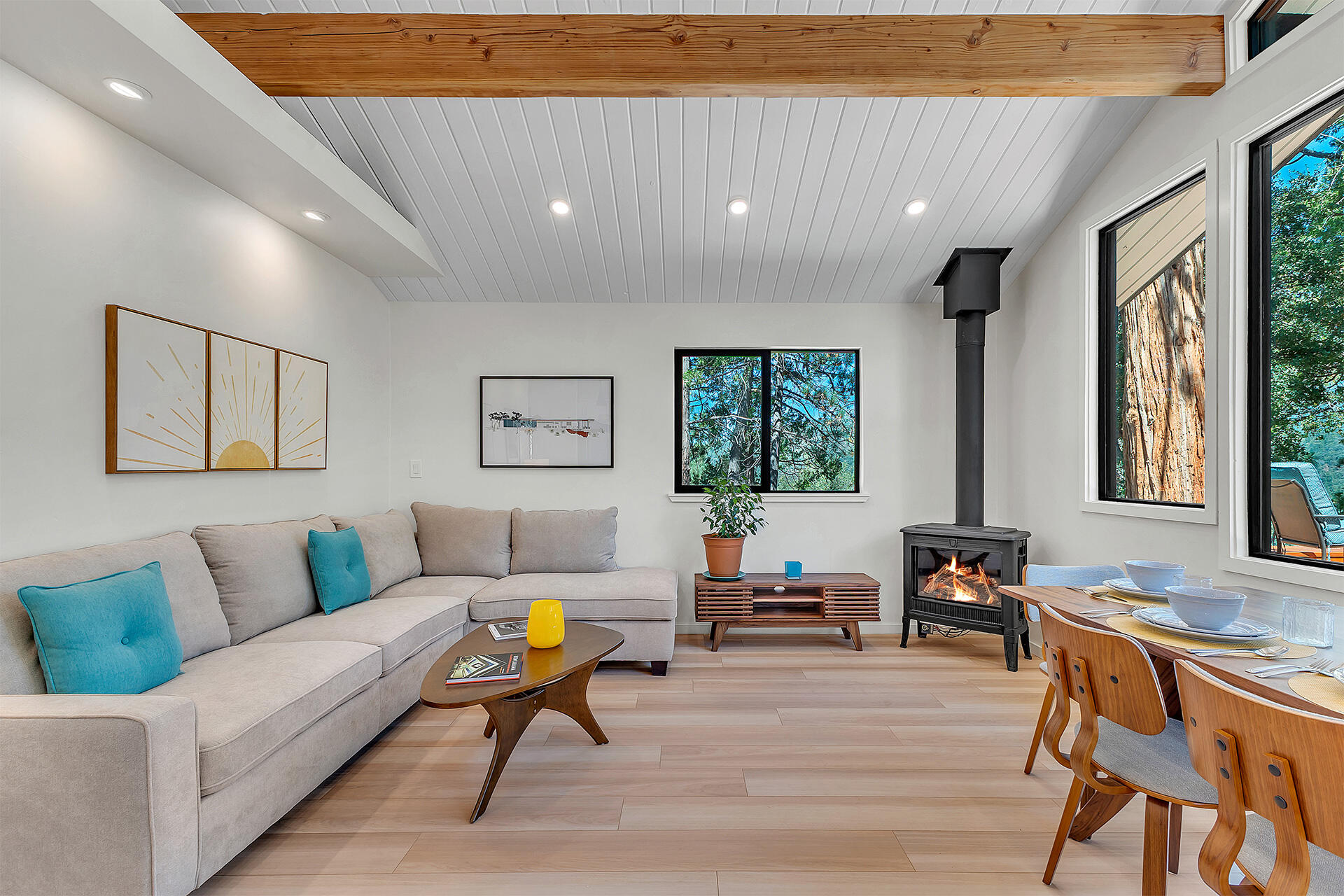 52600 Double View Drive Idyllwild, CA 92549 - Photo 24 of 75 a living room with furniture and a large window