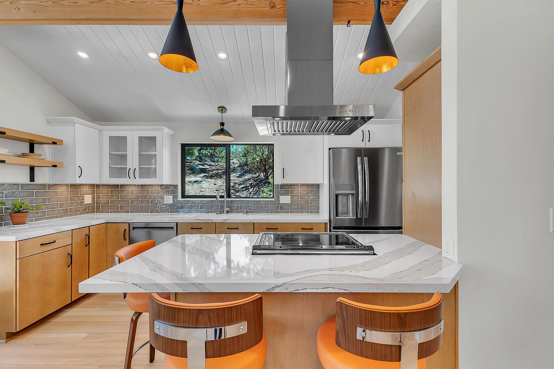 52600 Double View Drive Idyllwild, CA 92549 - Photo 31 of 75 a kitchen with stainless steel appliances granite countertop a sink and a stove