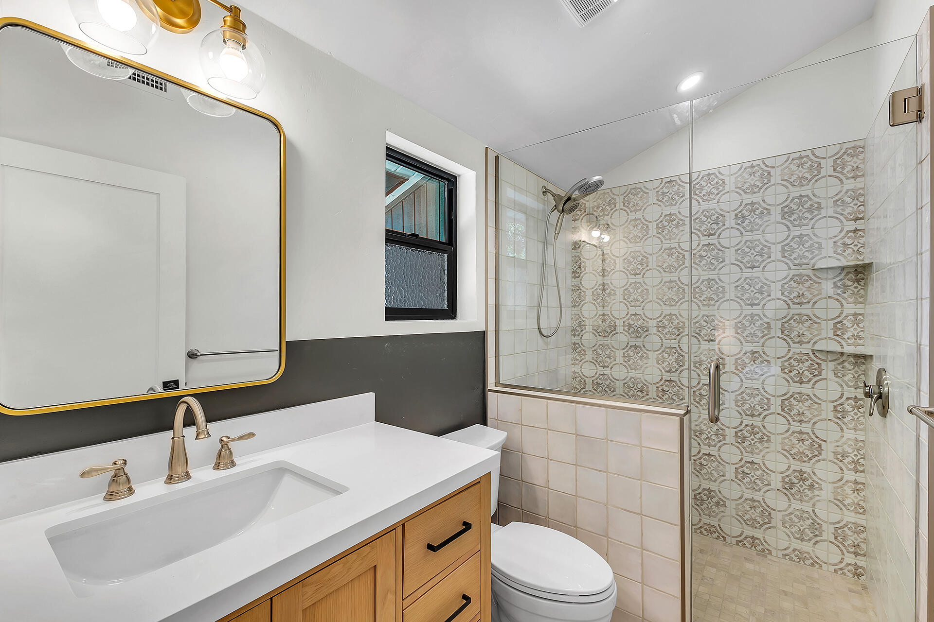 52600 Double View Drive Idyllwild, CA 92549 - Photo 51 of 75 a bathroom with a sink toilet vanity and shower