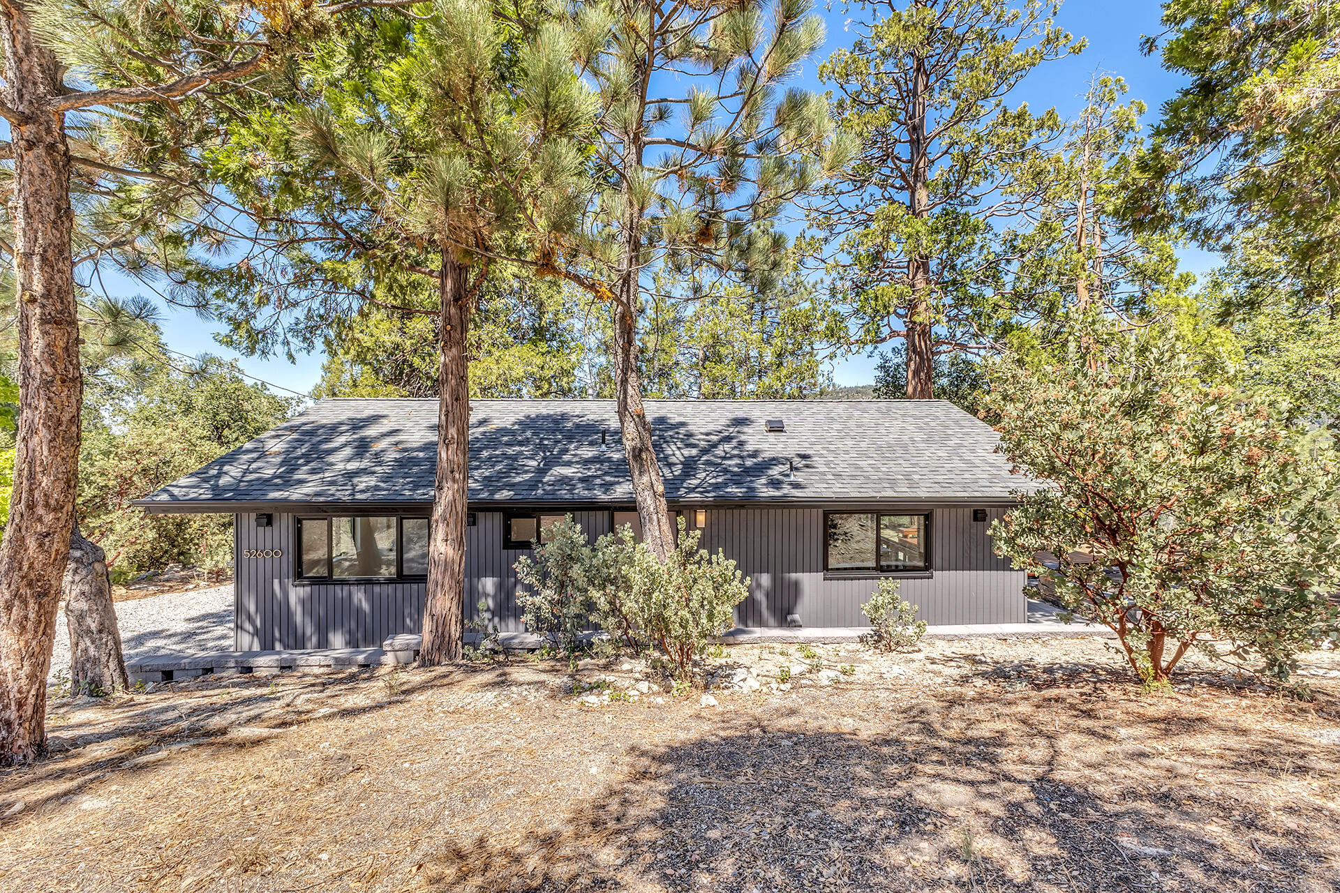 52600 Double View Drive Idyllwild, CA 92549 - Photo 73 of 75 a front view of a house with a tree