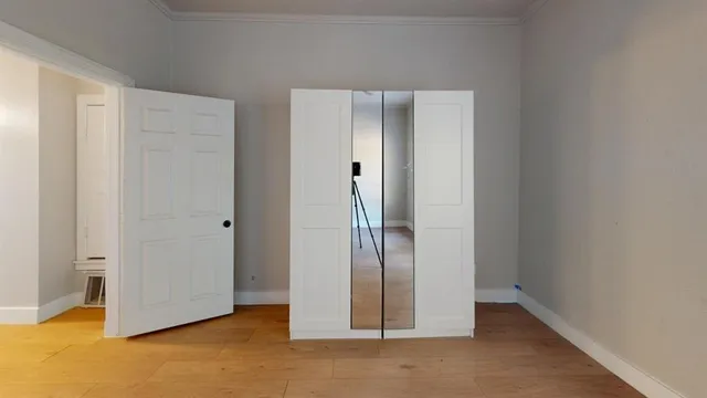 a view of an empty room