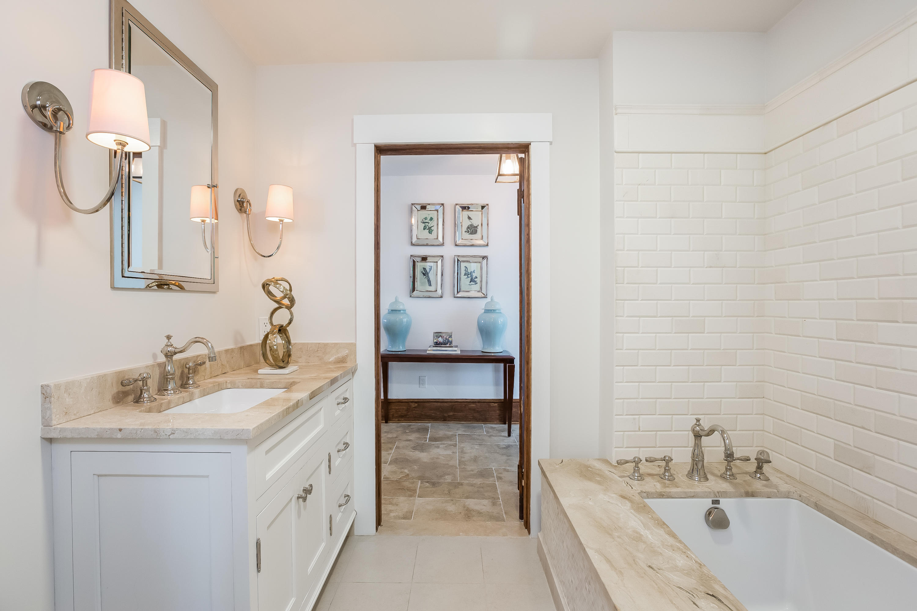 8 Woodland Road Norwalk, CT 06854 - Photo 18 of 44 a bathroom with a tub sink and mirror