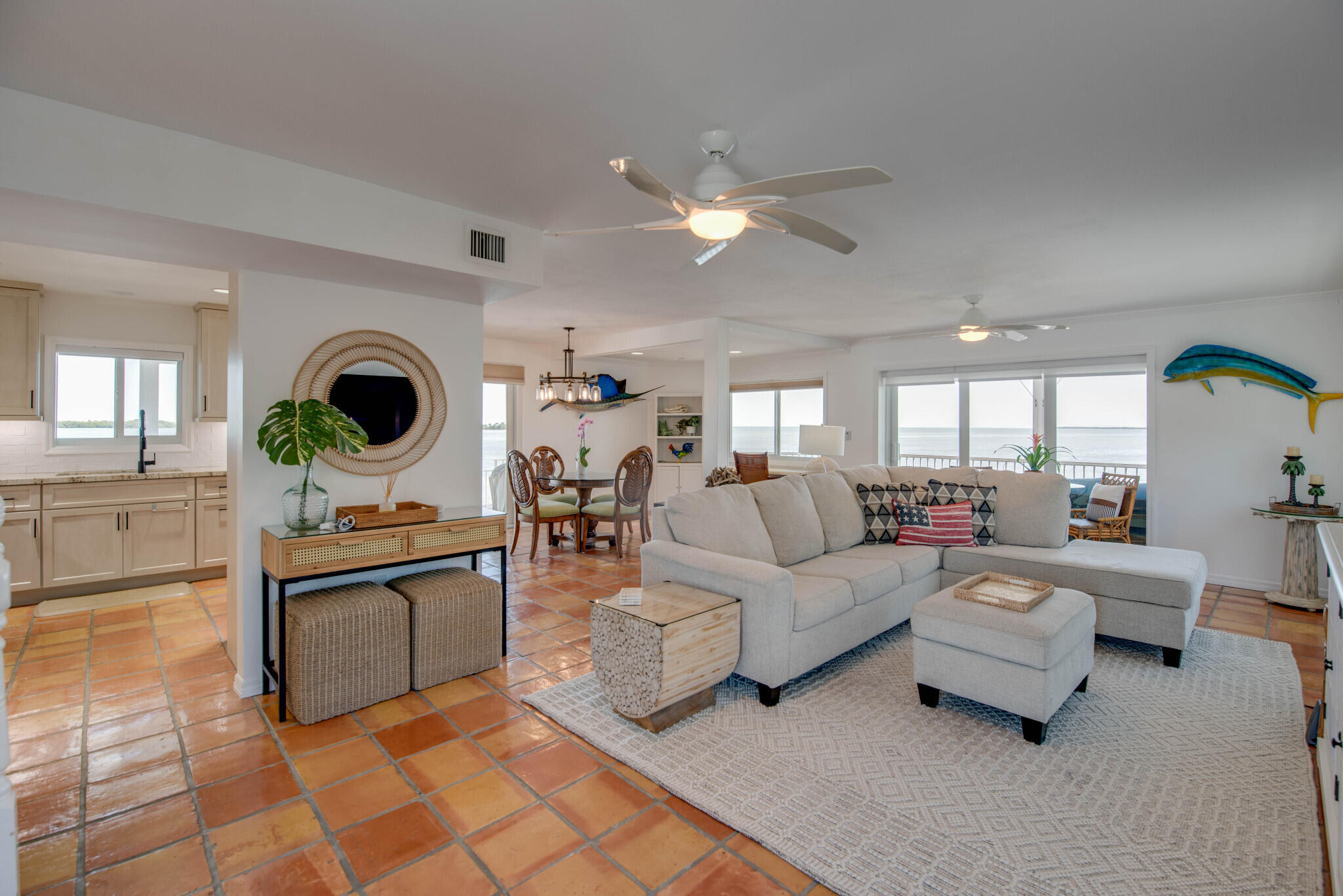 1176 Thatch Lane Cudjoe, FL 33042 - Photo 19 of 41 a living room with furniture and a large window