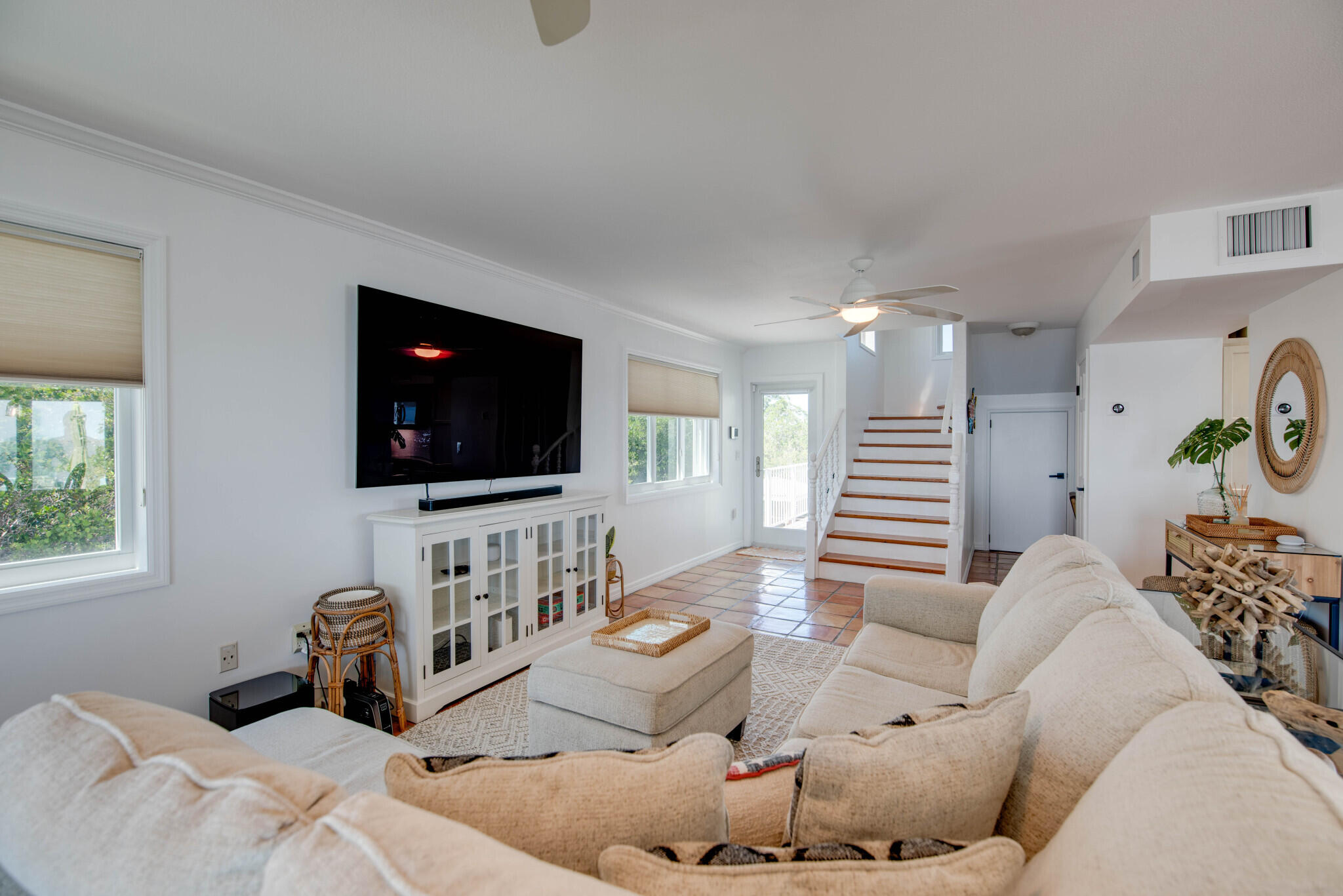 1176 Thatch Lane Cudjoe, FL 33042 - Photo 20 of 41 a living room with furniture and a flat screen tv
