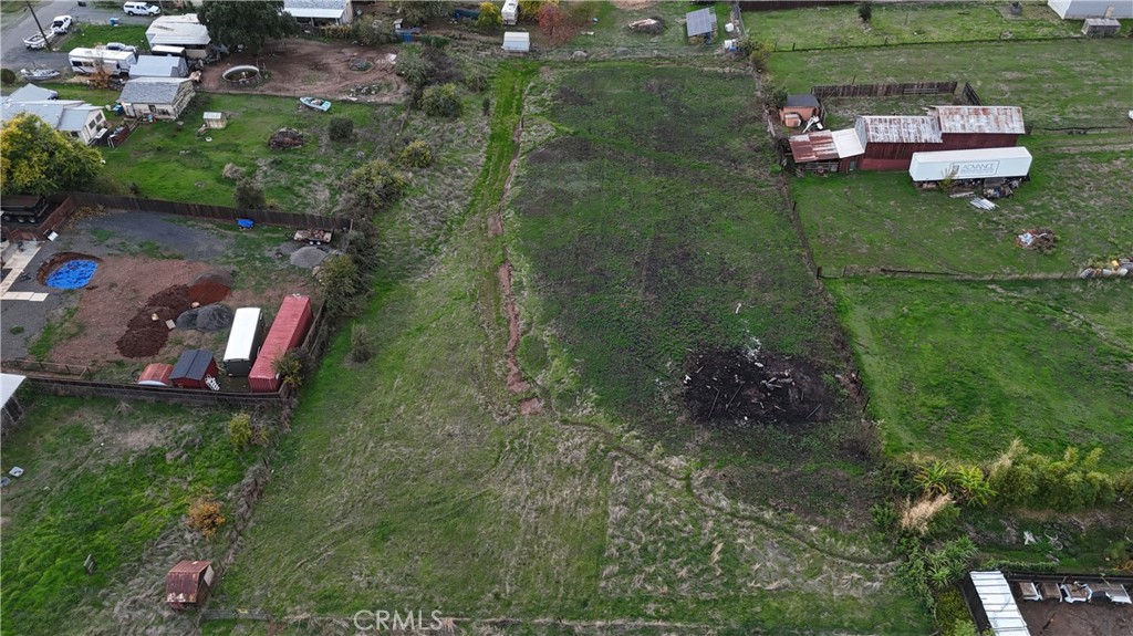 a view of a golf course with a house