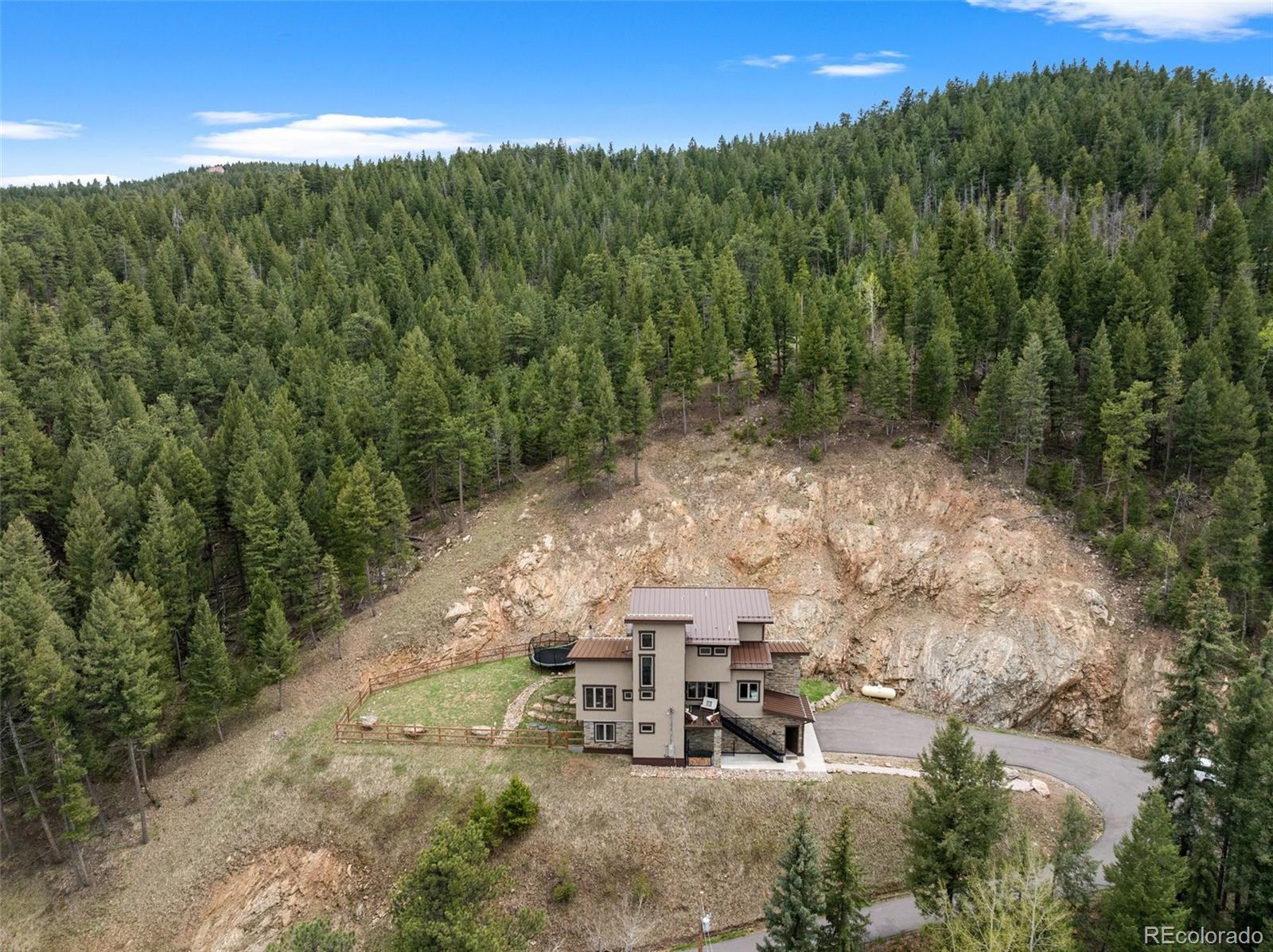 9218 South Turkey Creek Road Morrison, CO 80465 - Photo 42 of 44 a view of a city with lush green forest